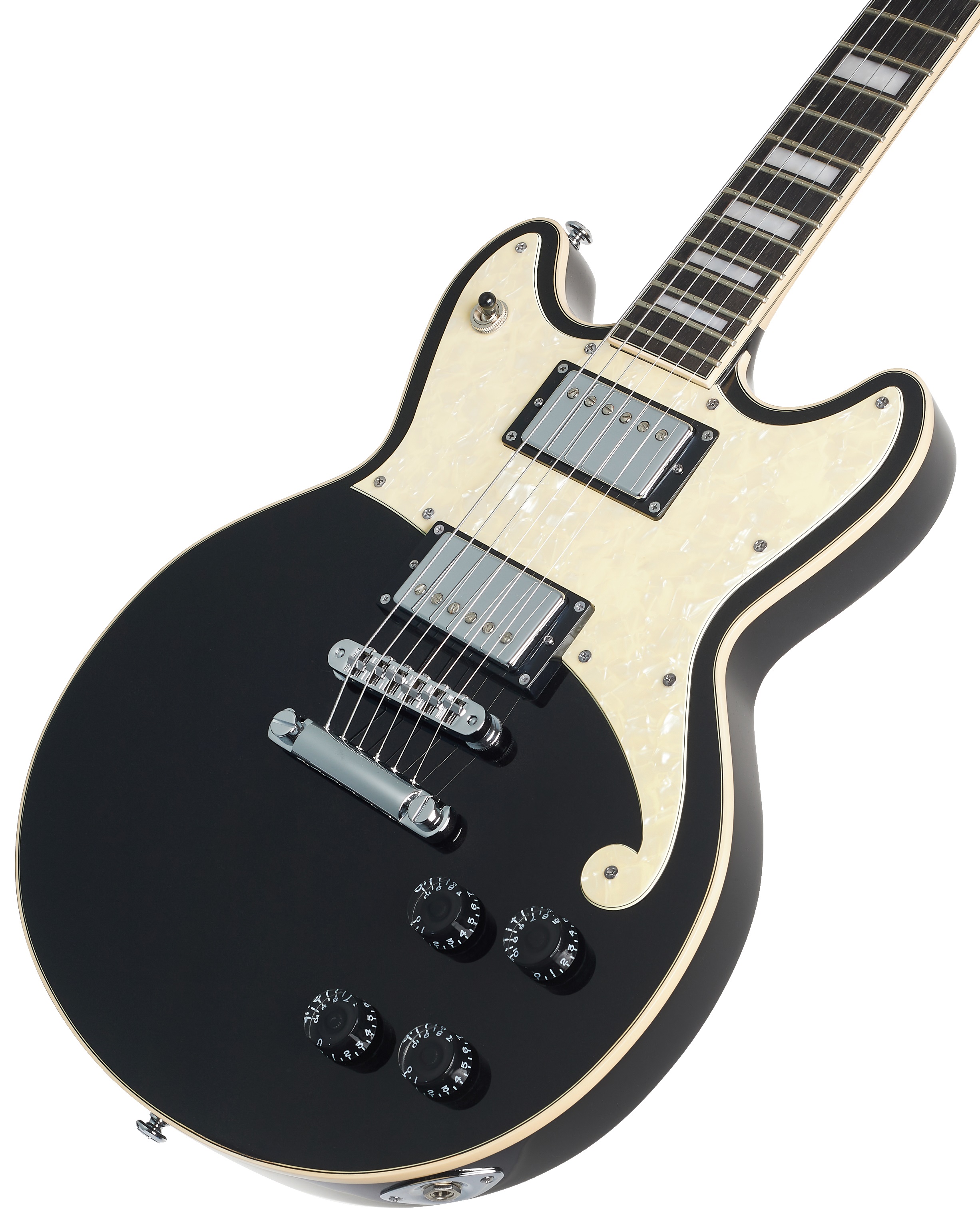 D'Angelico Double Cutaway Solid Body Black Flake (obrázek 3)