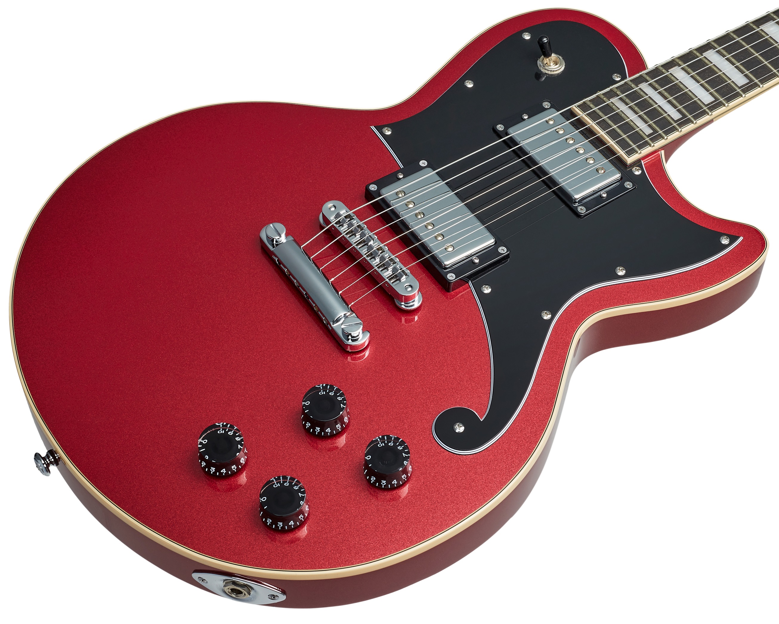 D'Angelico Single Cutaway Solid Body Oxblood (obrázek 3)