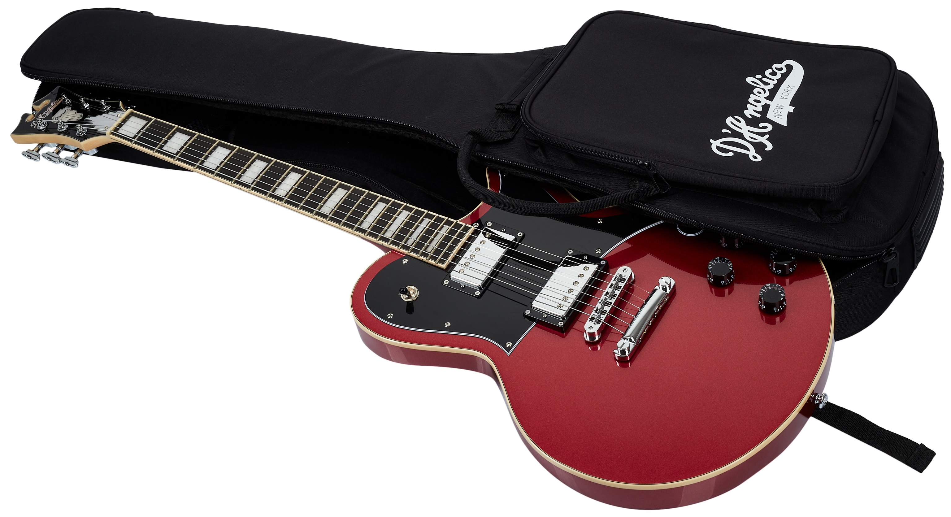 D'Angelico Single Cutaway Solid Body Oxblood (obrázek 6)