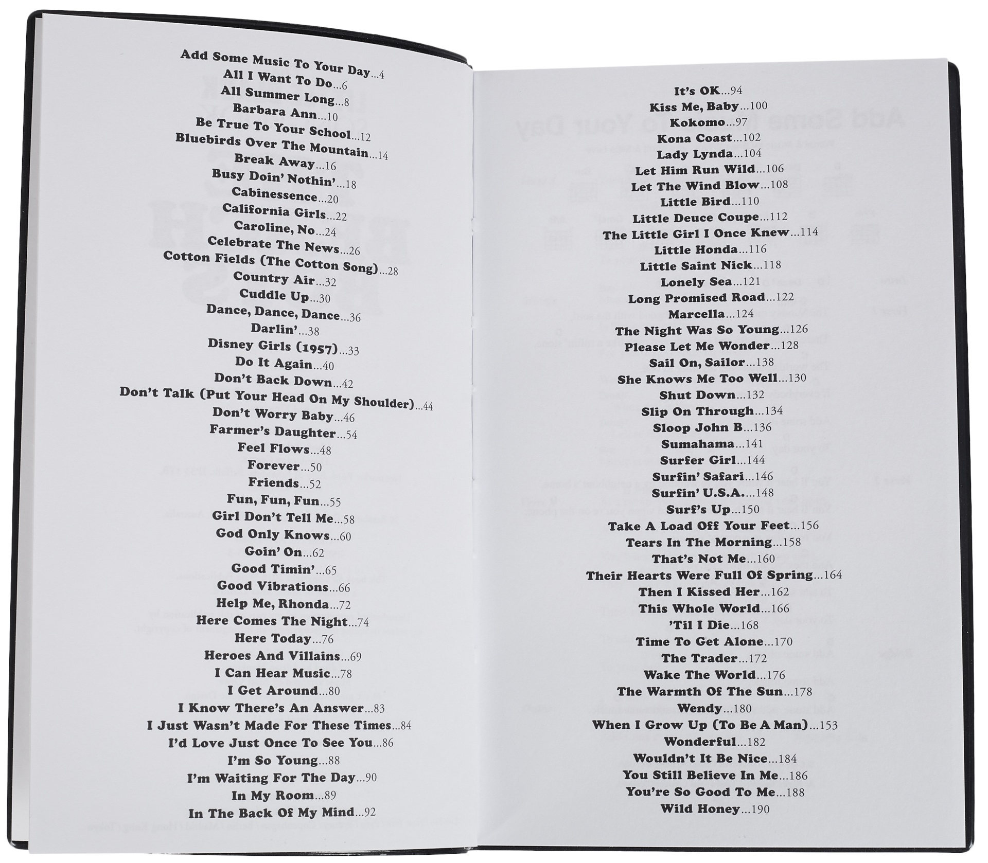MS The Little Black Songbook: The Beach Boys (obrázek 3)