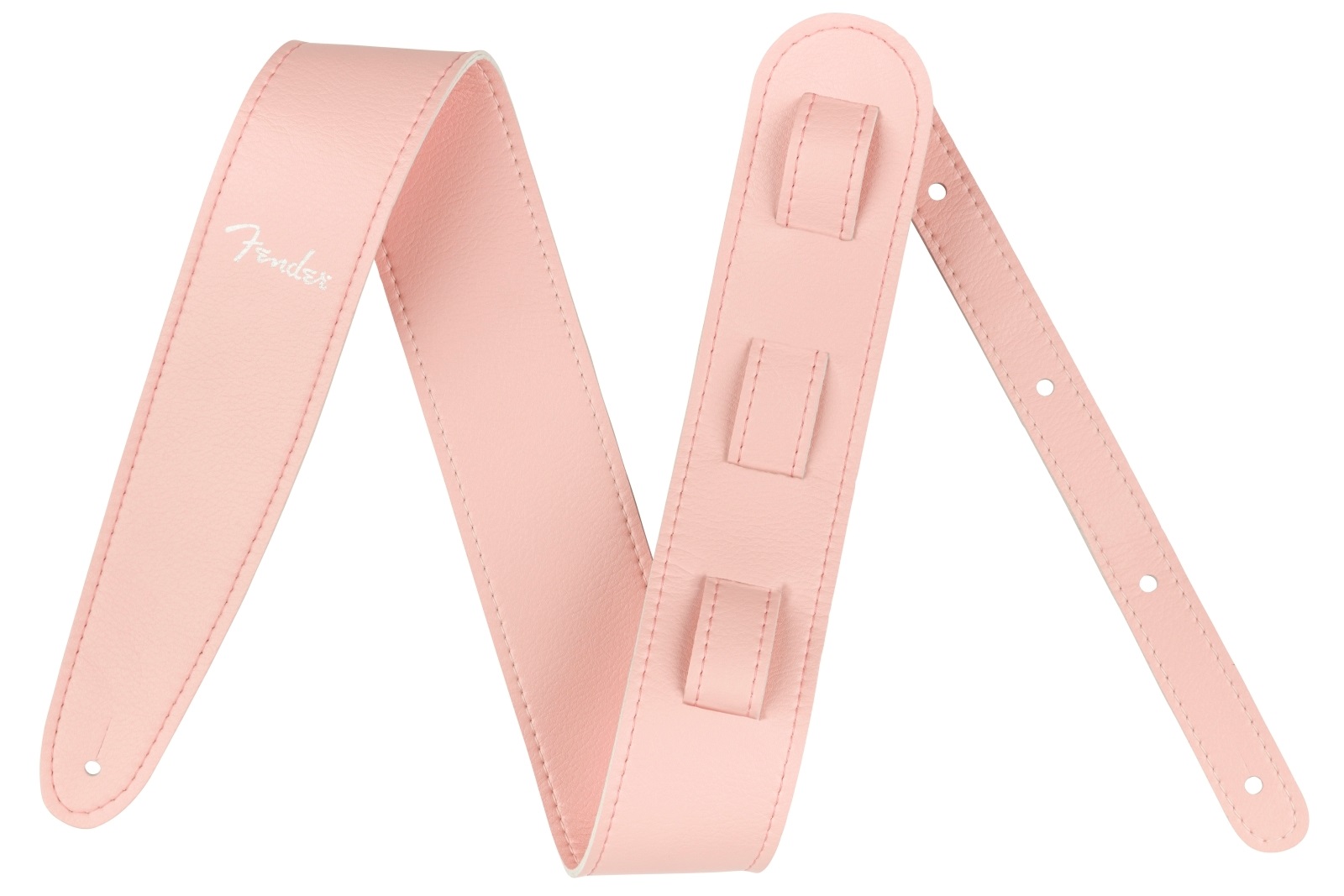Levně Fender Vegan Leather Strap, Shell Pink, 2.5"