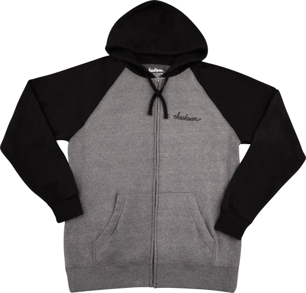 Levně Jackson Zip Hoodie Black and Gray L