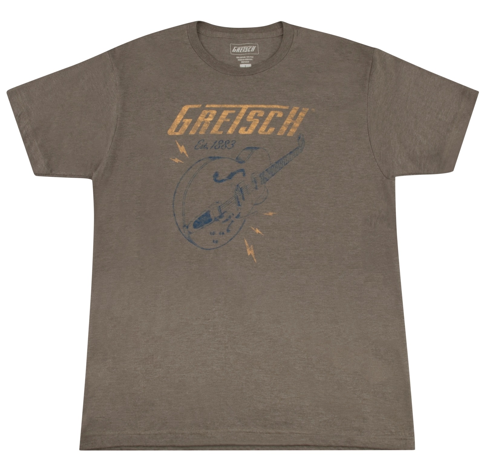 Levně Gretsch Lightning Bolt T-Shirt Brown S