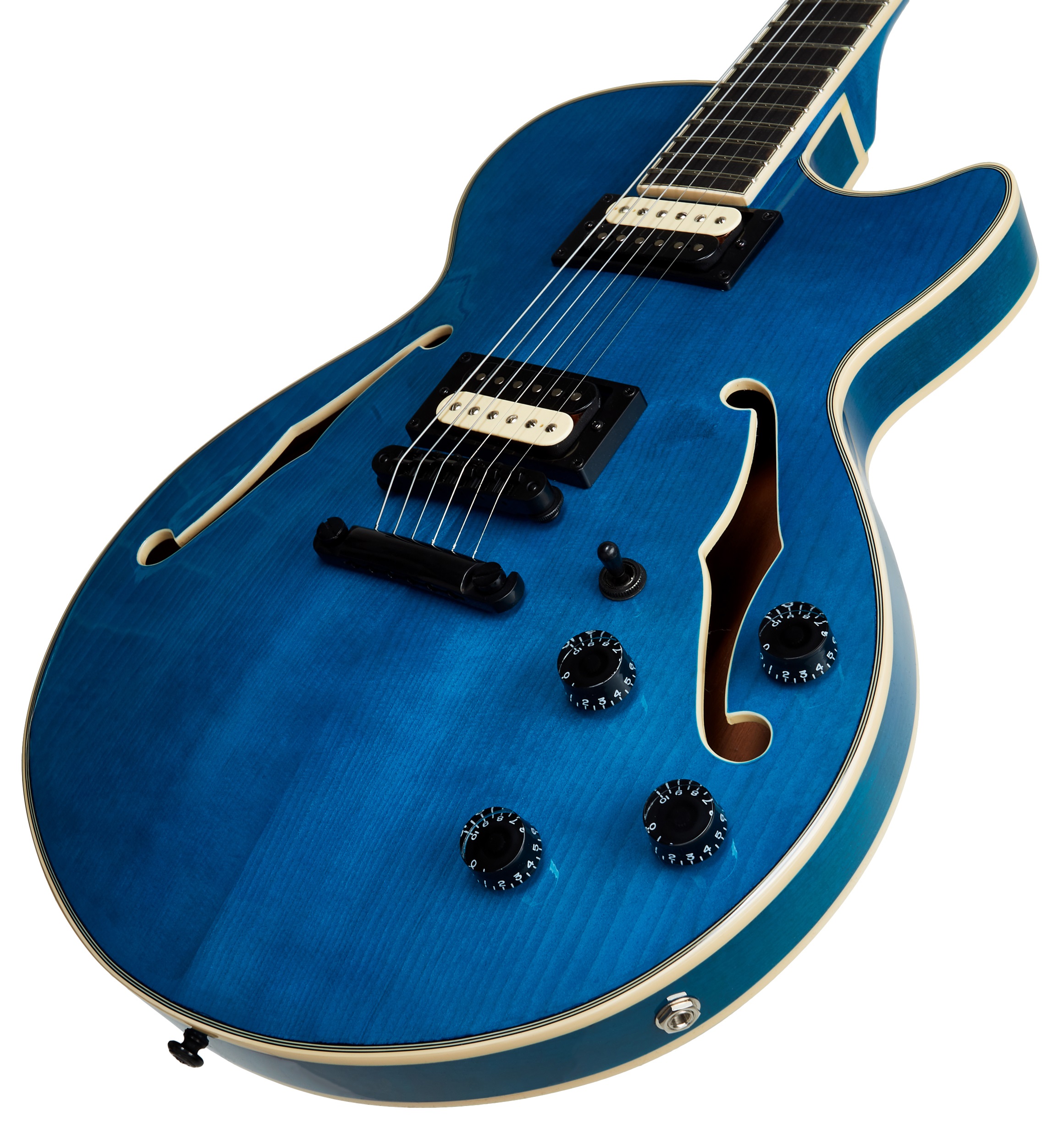 D'Angelico Premier SS Fabrizio Sotti Signature Fabrizio Blue (použité) (obrázek 3)