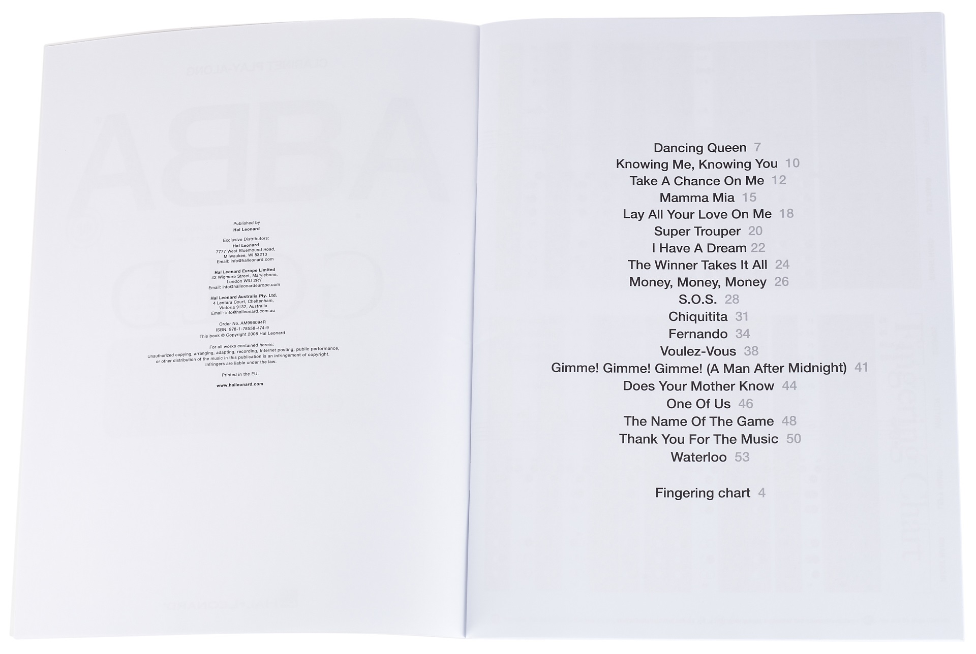 MS Abba: Gold - Clarinet Play-Along (obrázek 3)