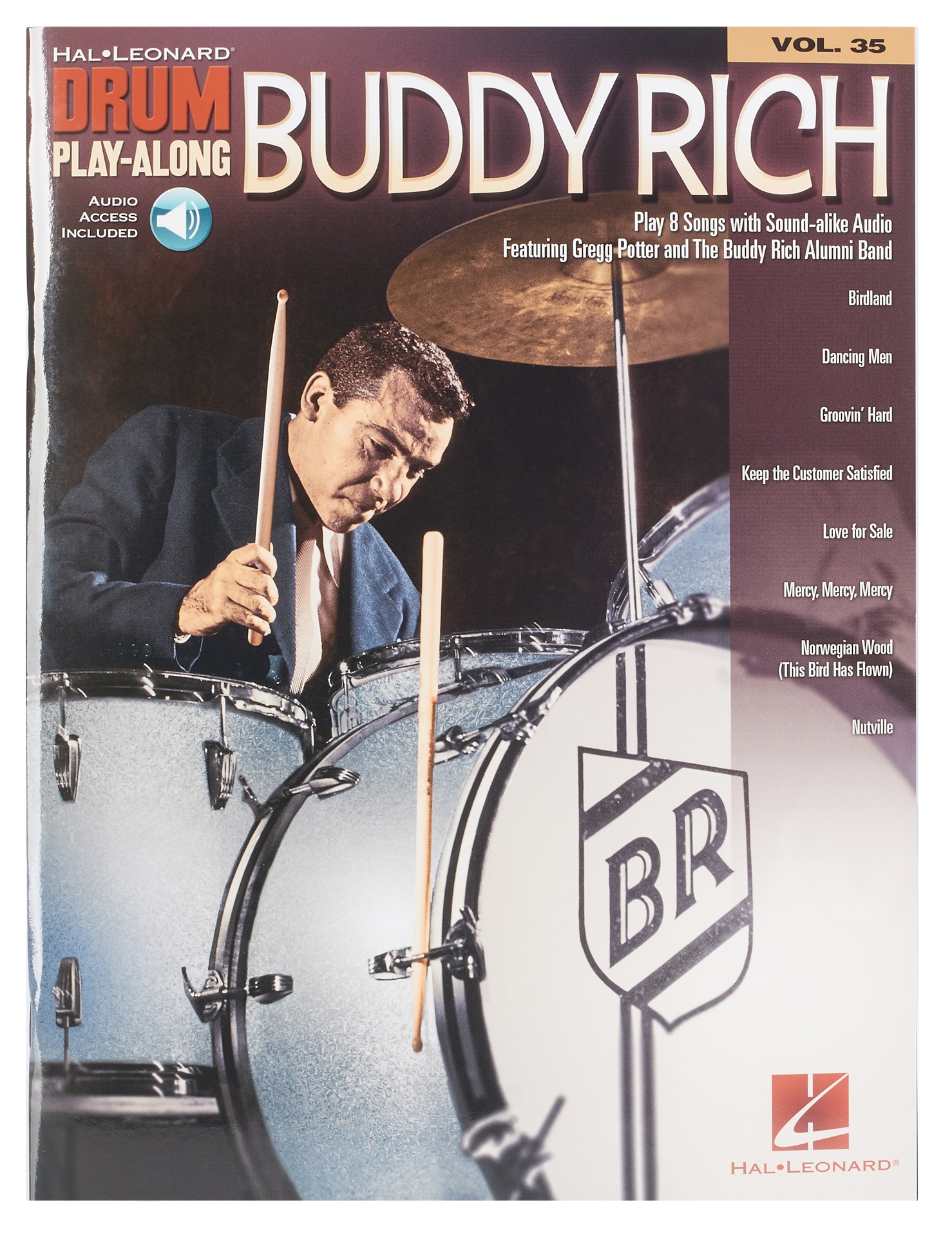 Levně MS Drum Play-Along Volume 35: Buddy Rich