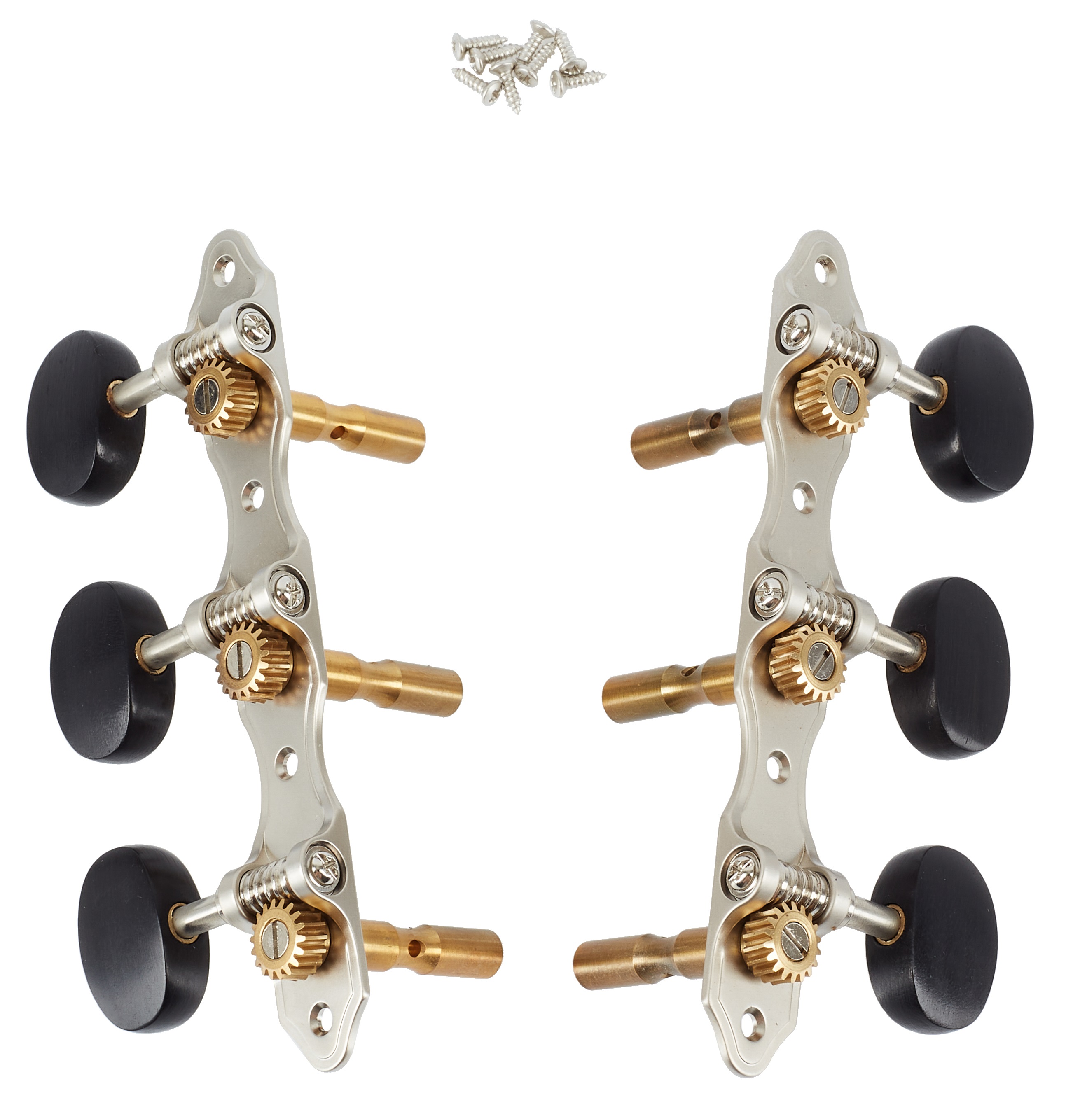 Taylor Slot Head Nickel/Ebony Tuner Buttons 6-String Set (obrázek 3)