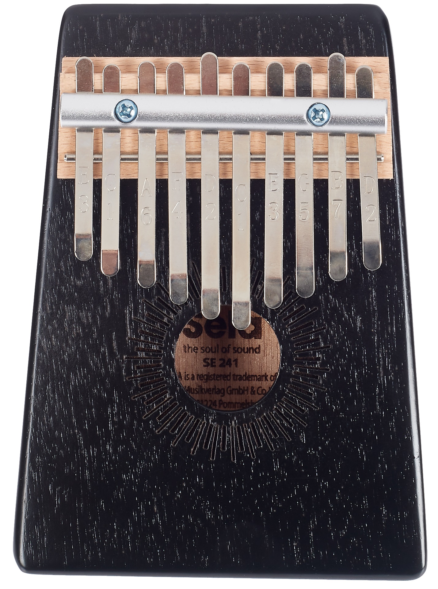 Levně Sela Kalimba Mahogany 10 Black