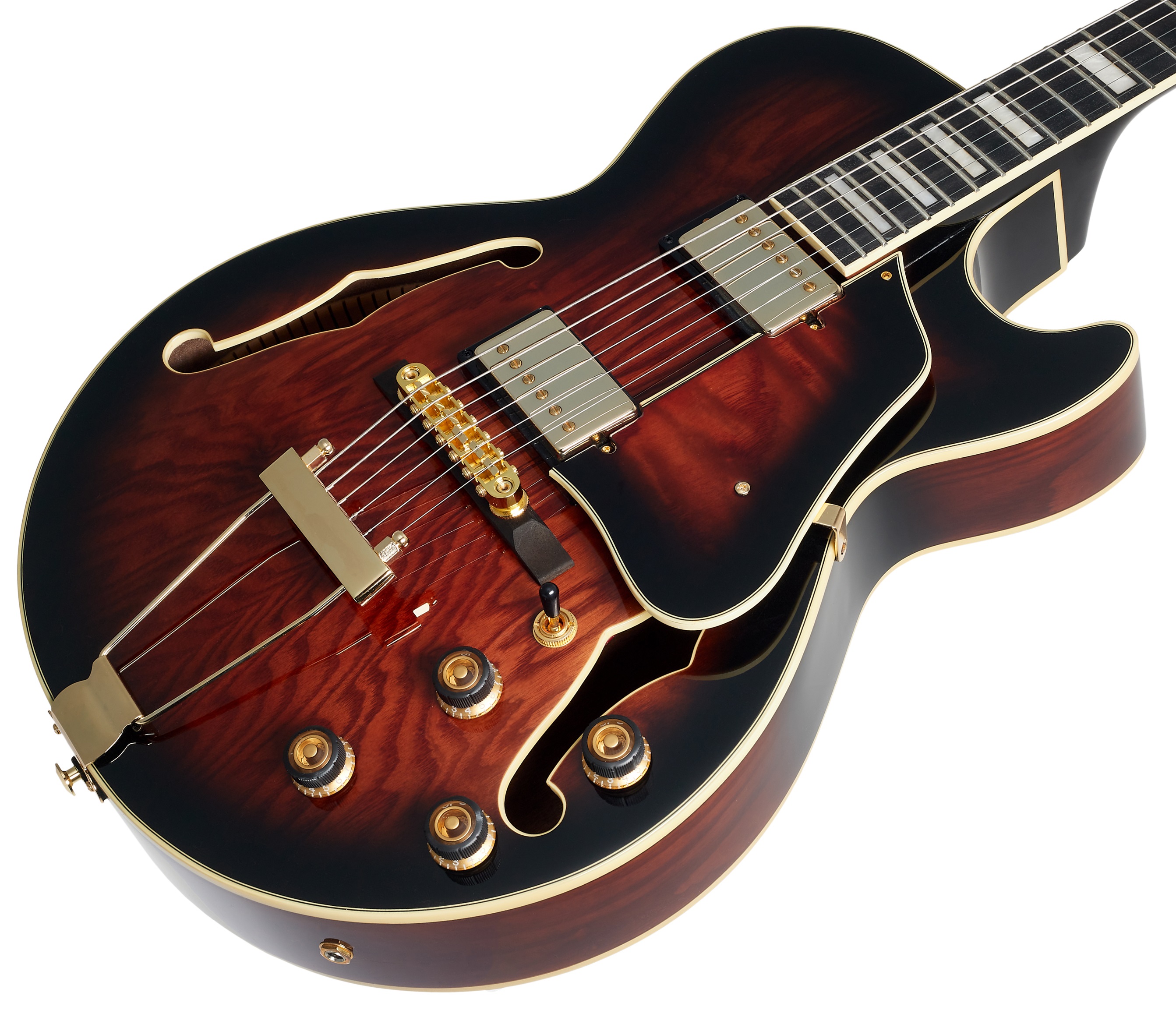 Ibanez AG95QA Dark Brown Sunburst (obrázek 3)