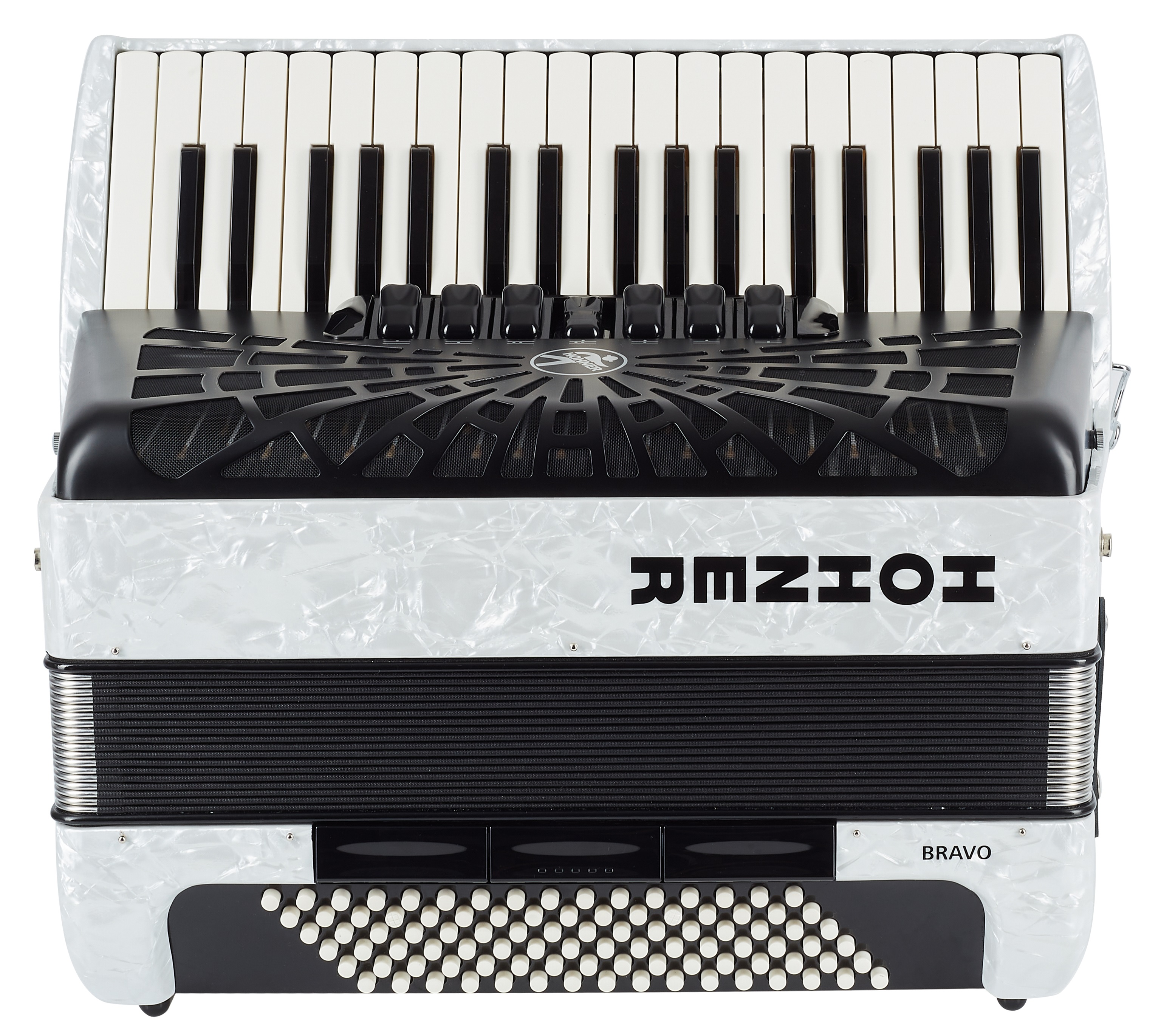 Hohner Bravo III 96 white (SilentKey) (obrázek 3)