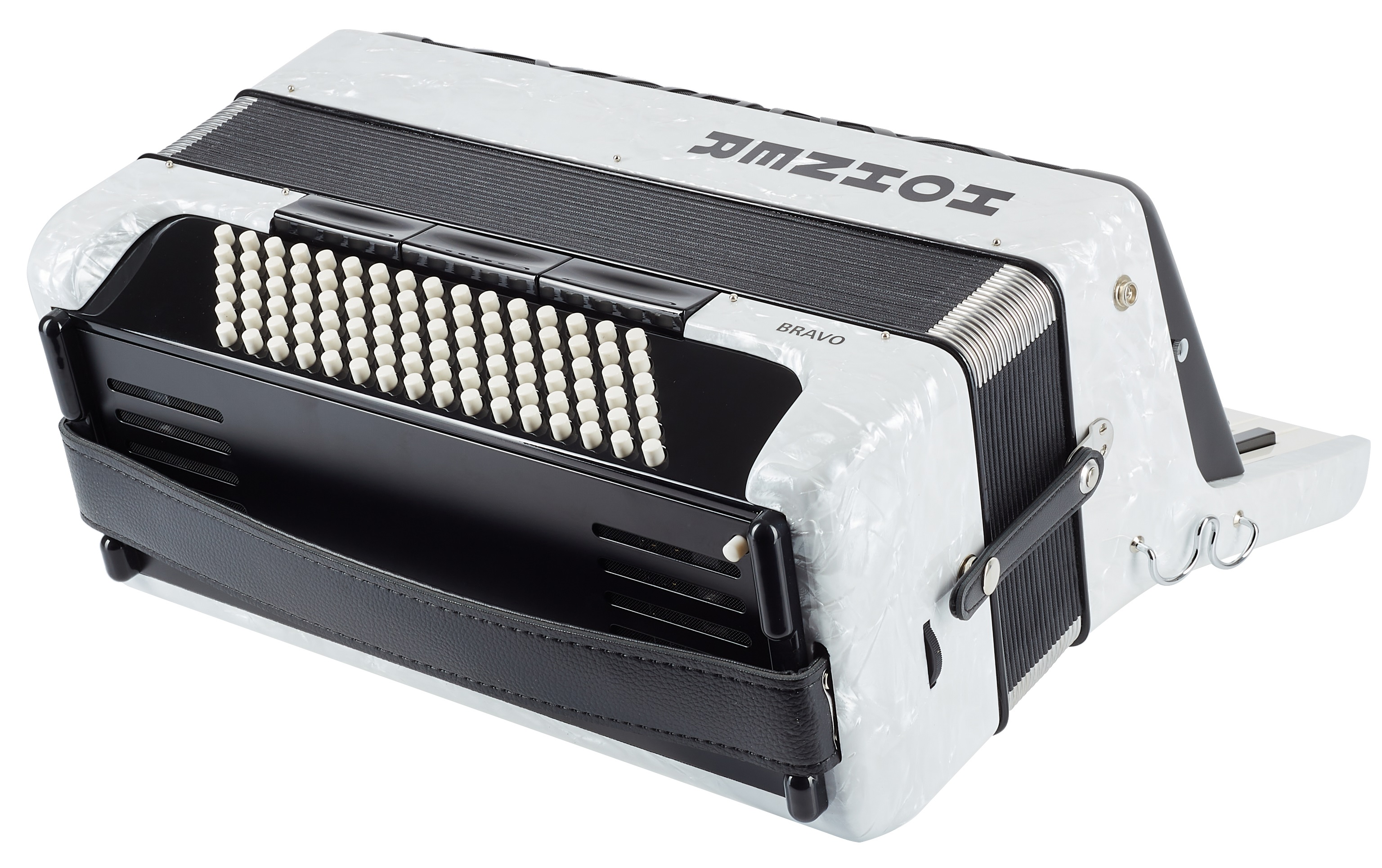 Hohner Bravo III 96 white (SilentKey) (obrázek 4)