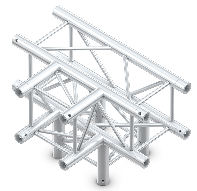 Levně Milos M290B quatro 4way t-piece truss corner leg down