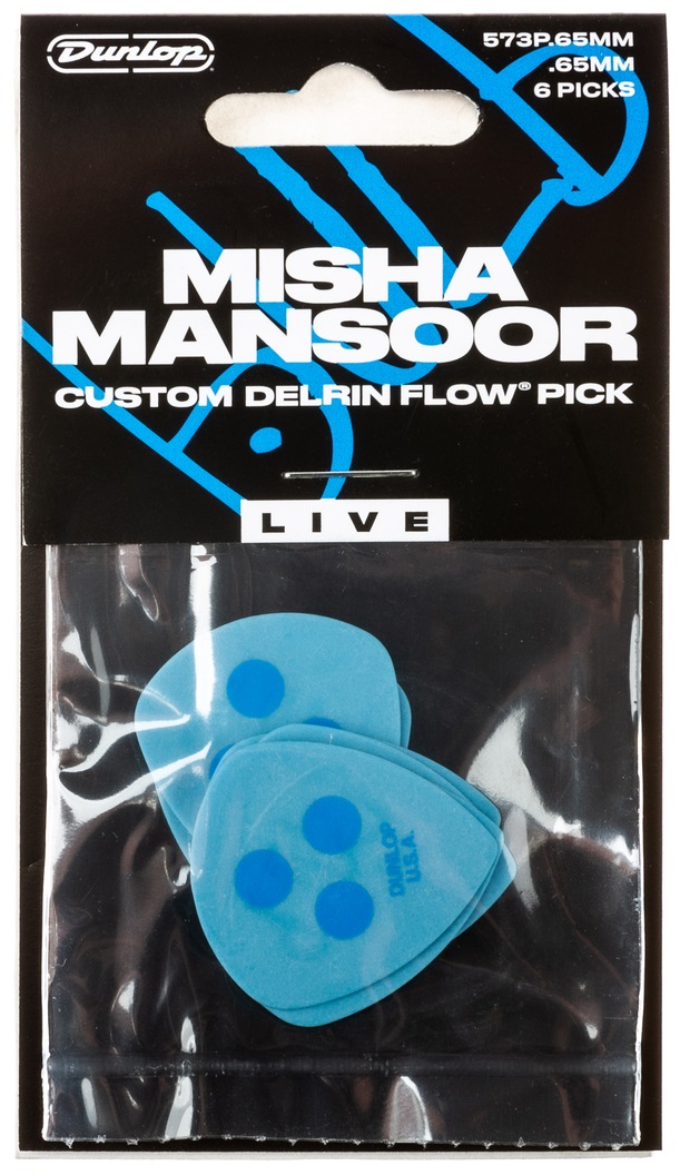 Dunlop Misha Mansoor Custom Delrin Flow Picks Live .65 mm (obrázek 4)