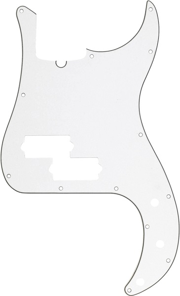 Levně Fender Pickguard, Precision Bass, 13-Hole Mount (with Truss Rod Notch)
