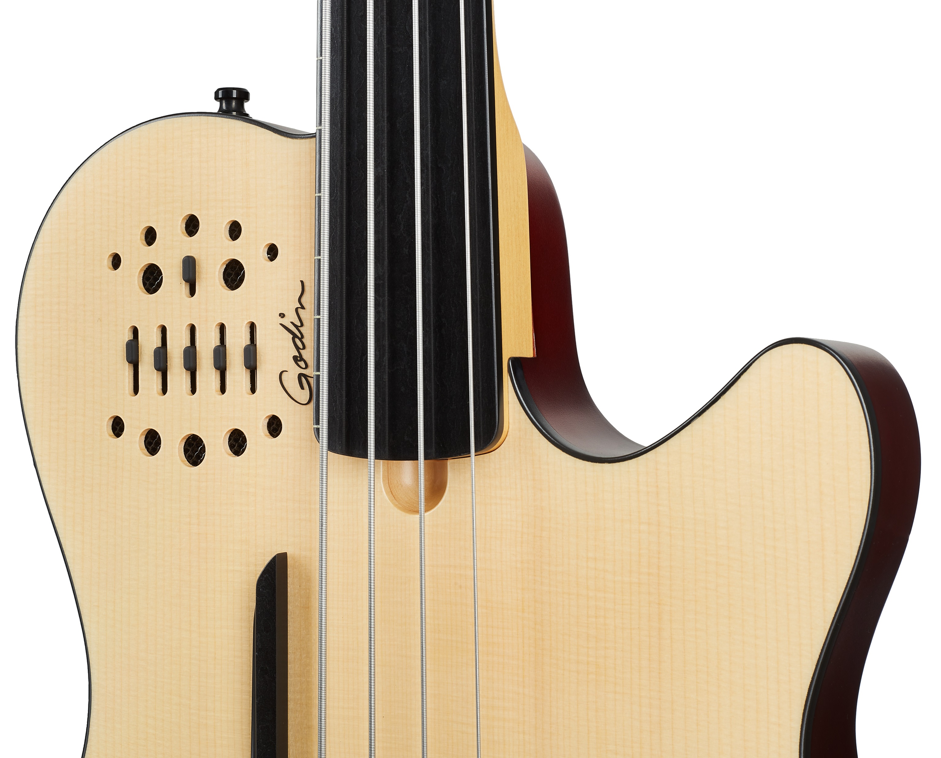Godin A4 Ultra Natural Fretless A/E with Bag (obrázek 4)