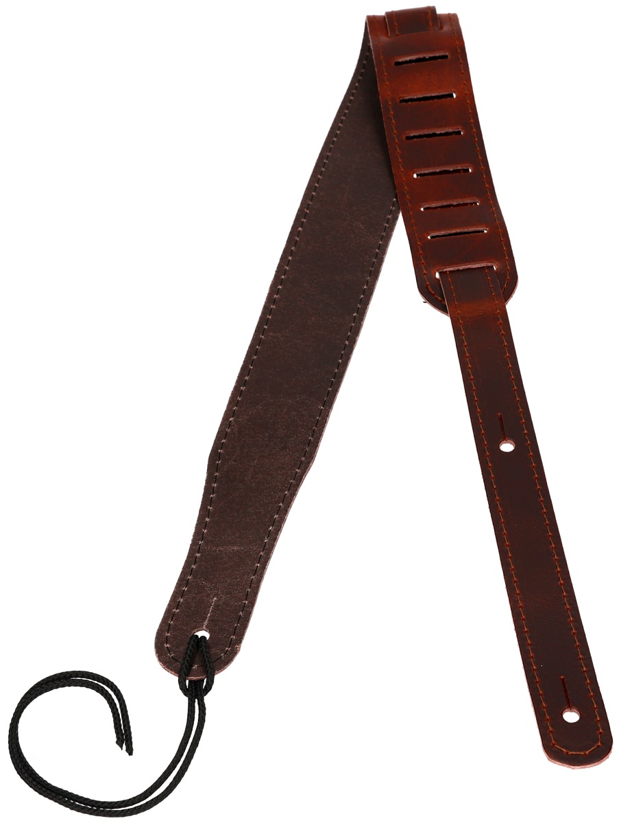 Levně Flight S54 Brown Leather Ukulele Strap