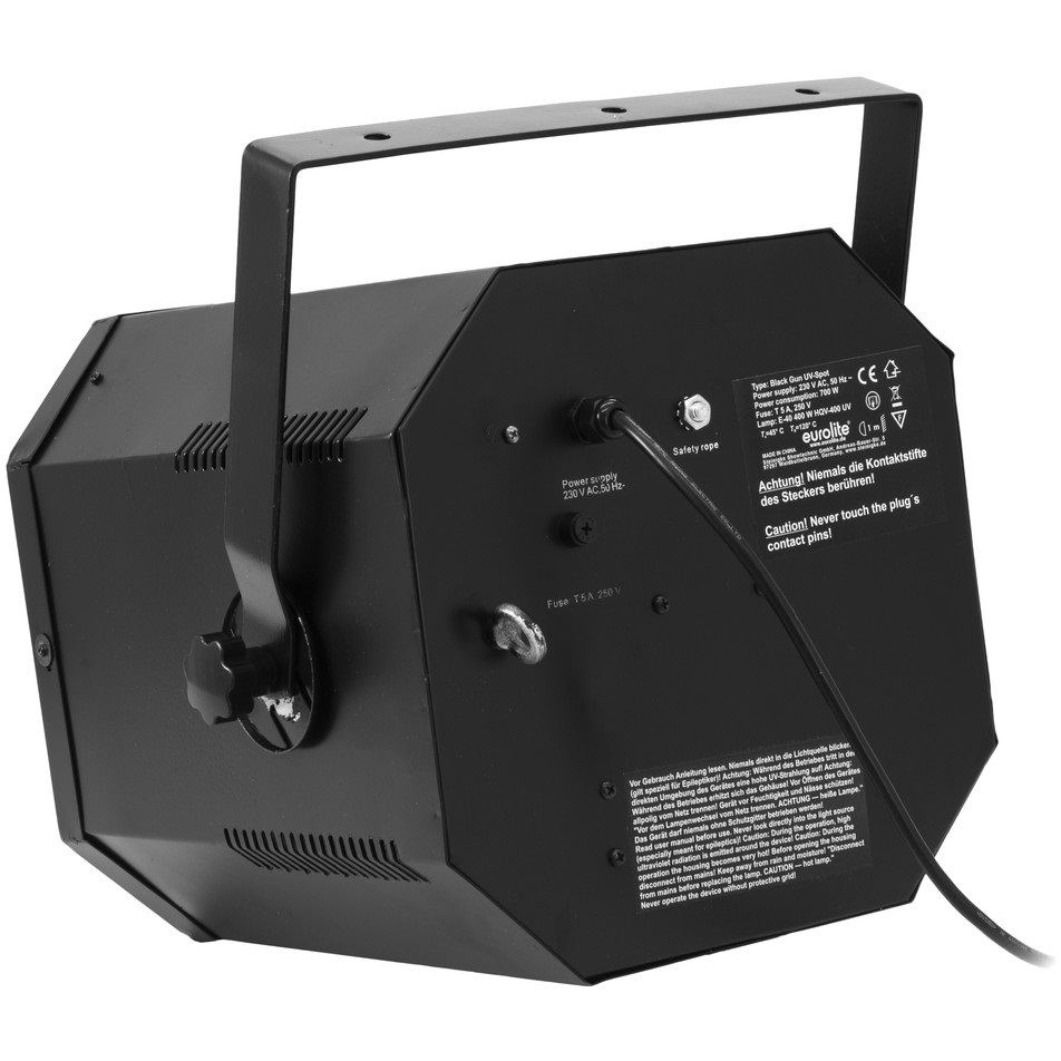 Eurolite UV Black Gun 230V/400W (obrázek 3)