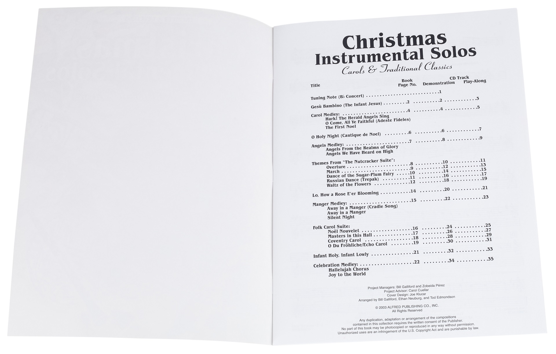 MS Christmas Solos for Trumpet Carols and Traditional Classics Book/CD (obrázek 3)