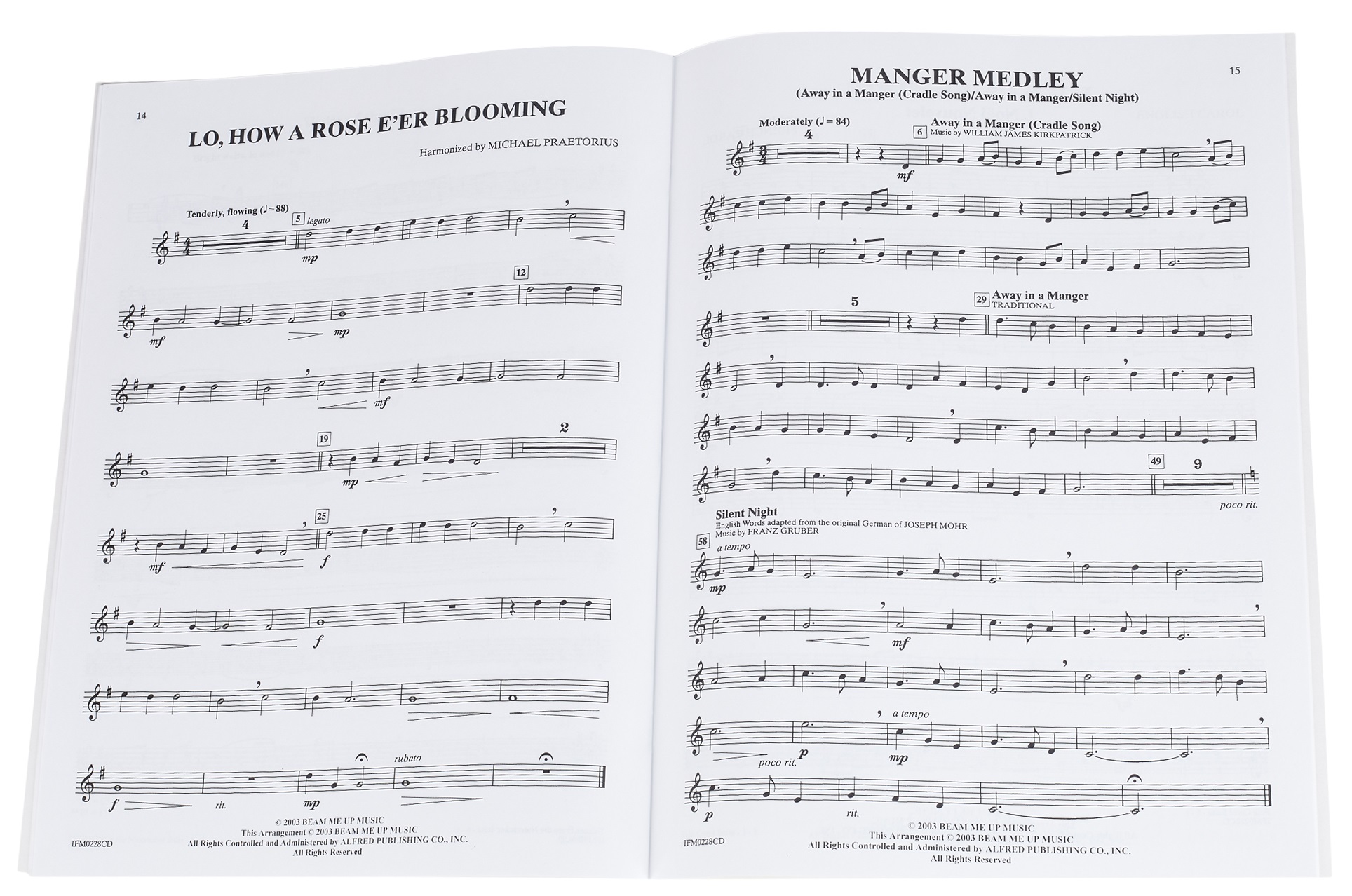 MS Christmas Solos for Trumpet Carols and Traditional Classics Book/CD (obrázek 4)