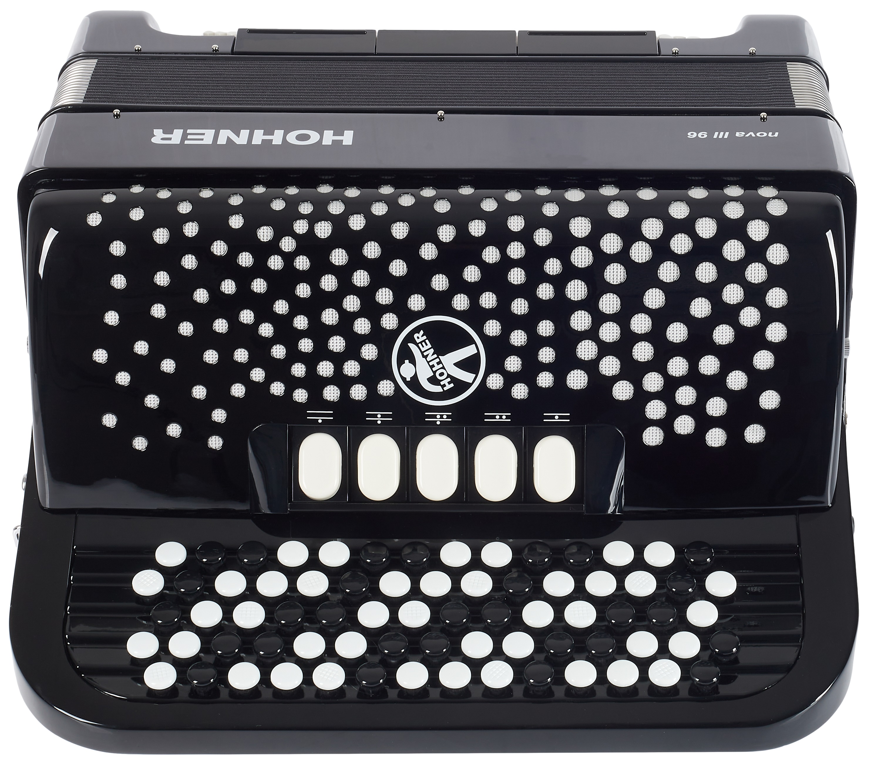 Hohner Nova III 96 black, B-stepped (použité) (obrázek 3)