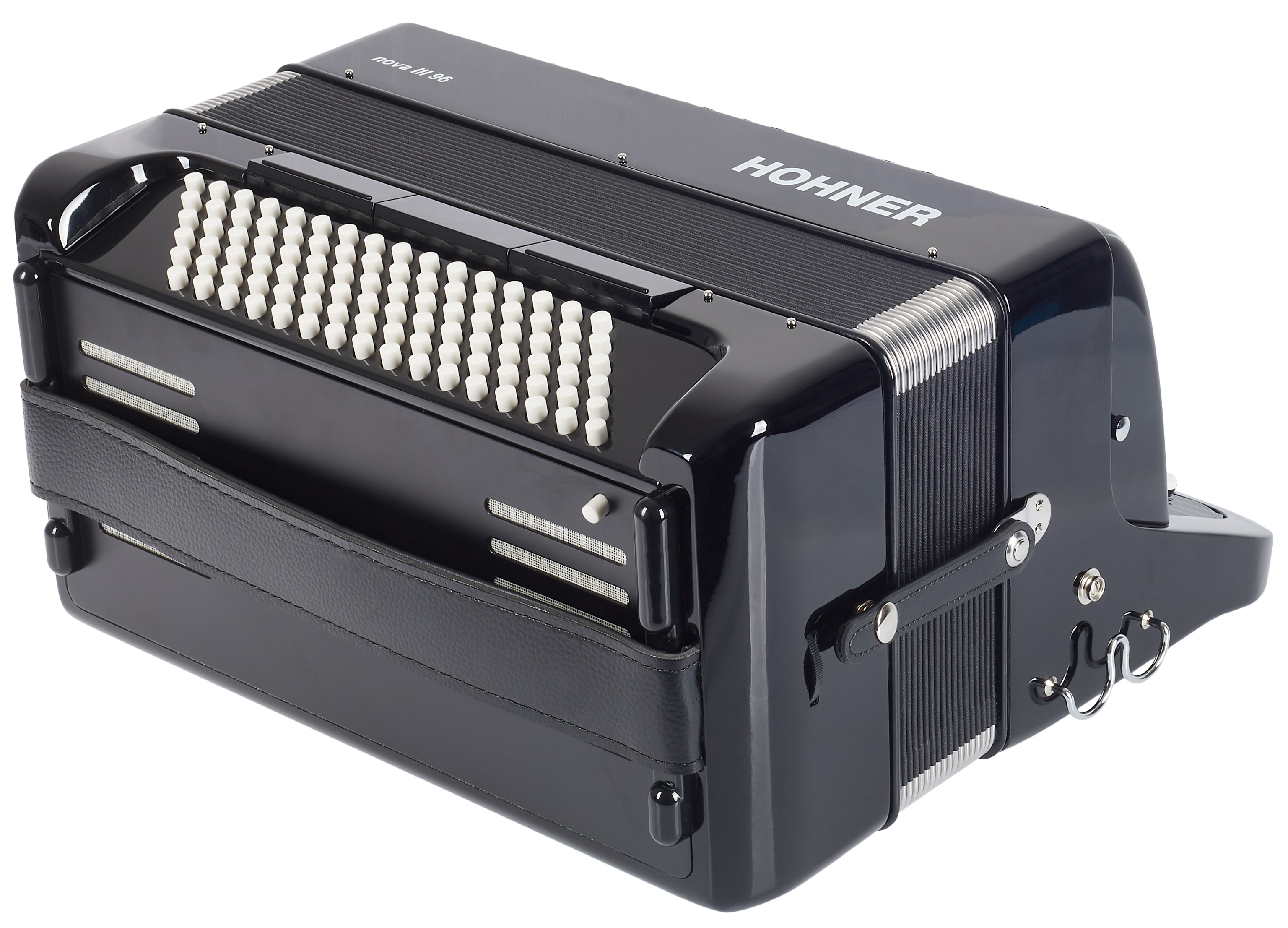 Hohner Nova III 96 black, B-stepped (použité) (obrázek 4)