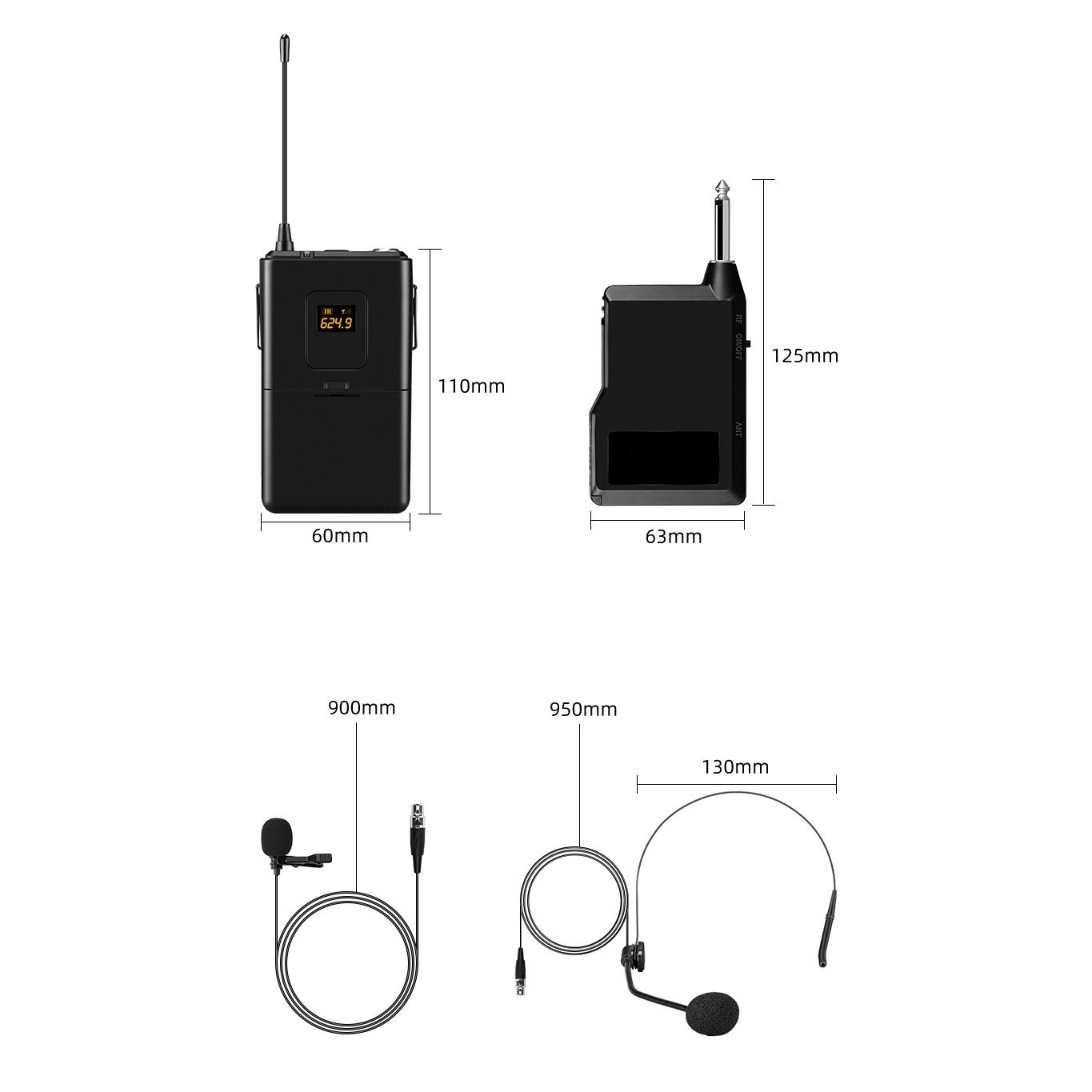 Mozos MIC-UHF-SET (rozbalené) (obrázek 4)