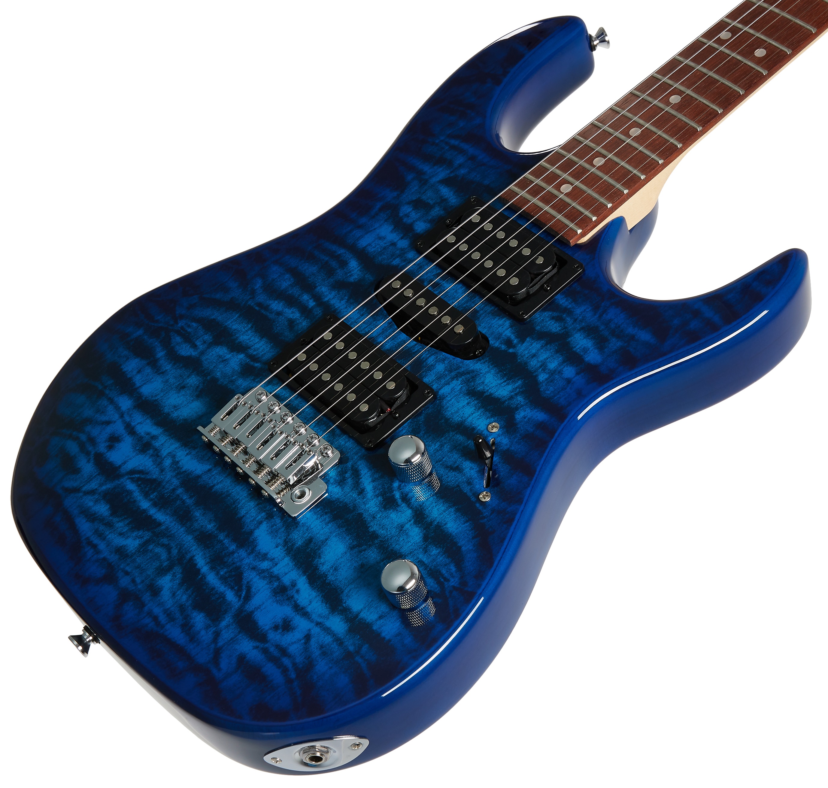 Ibanez GRX70QA Transparent Blue Burst (obrázek 3)
