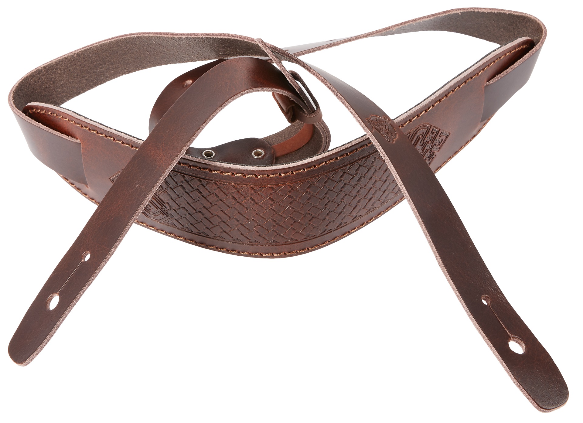 Flight S58 Brown Leather Ukulele Strap (obrázek 4)