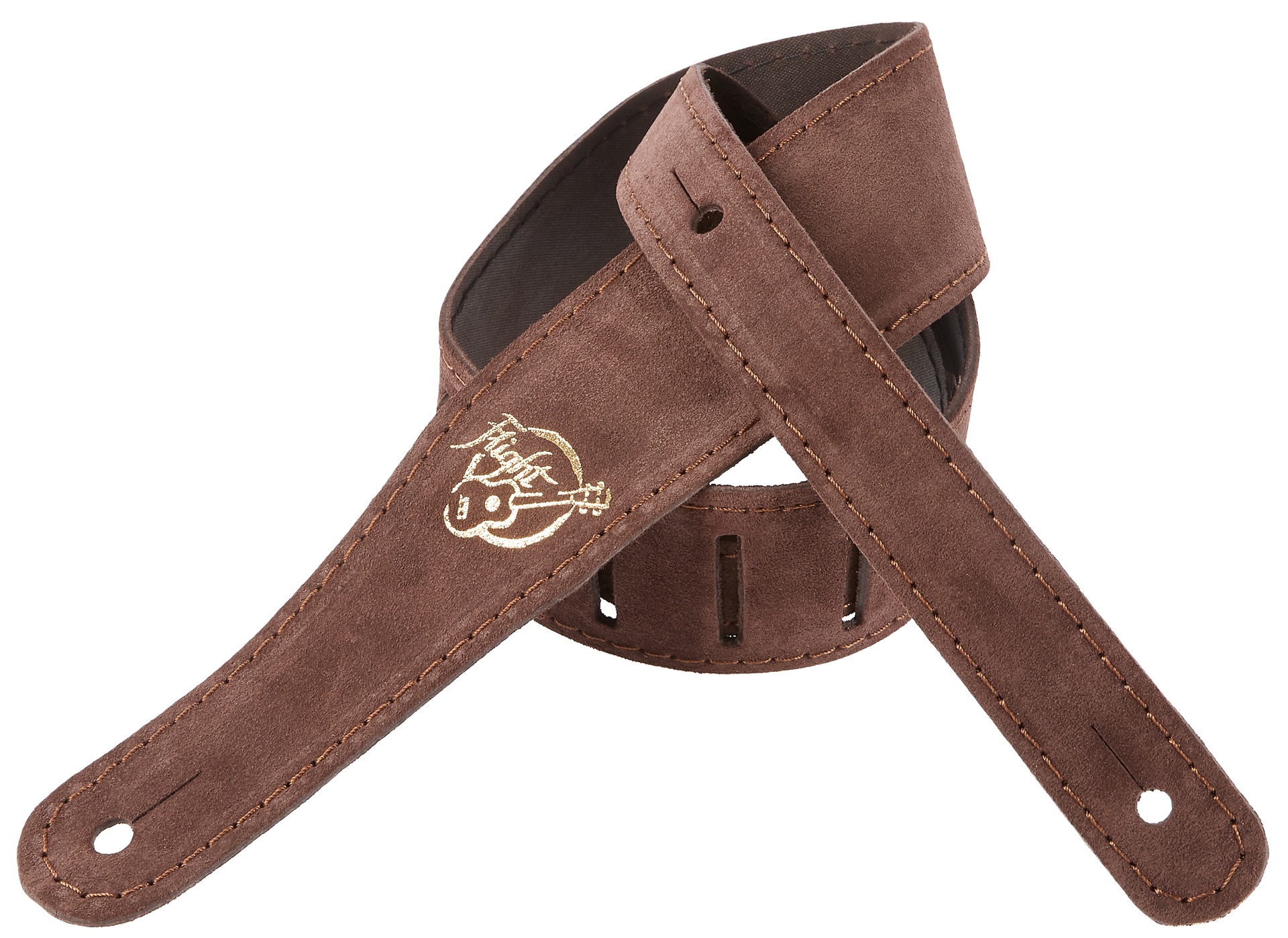Flight S43 Brown Suede Ukulele Strap (obrázek 4)