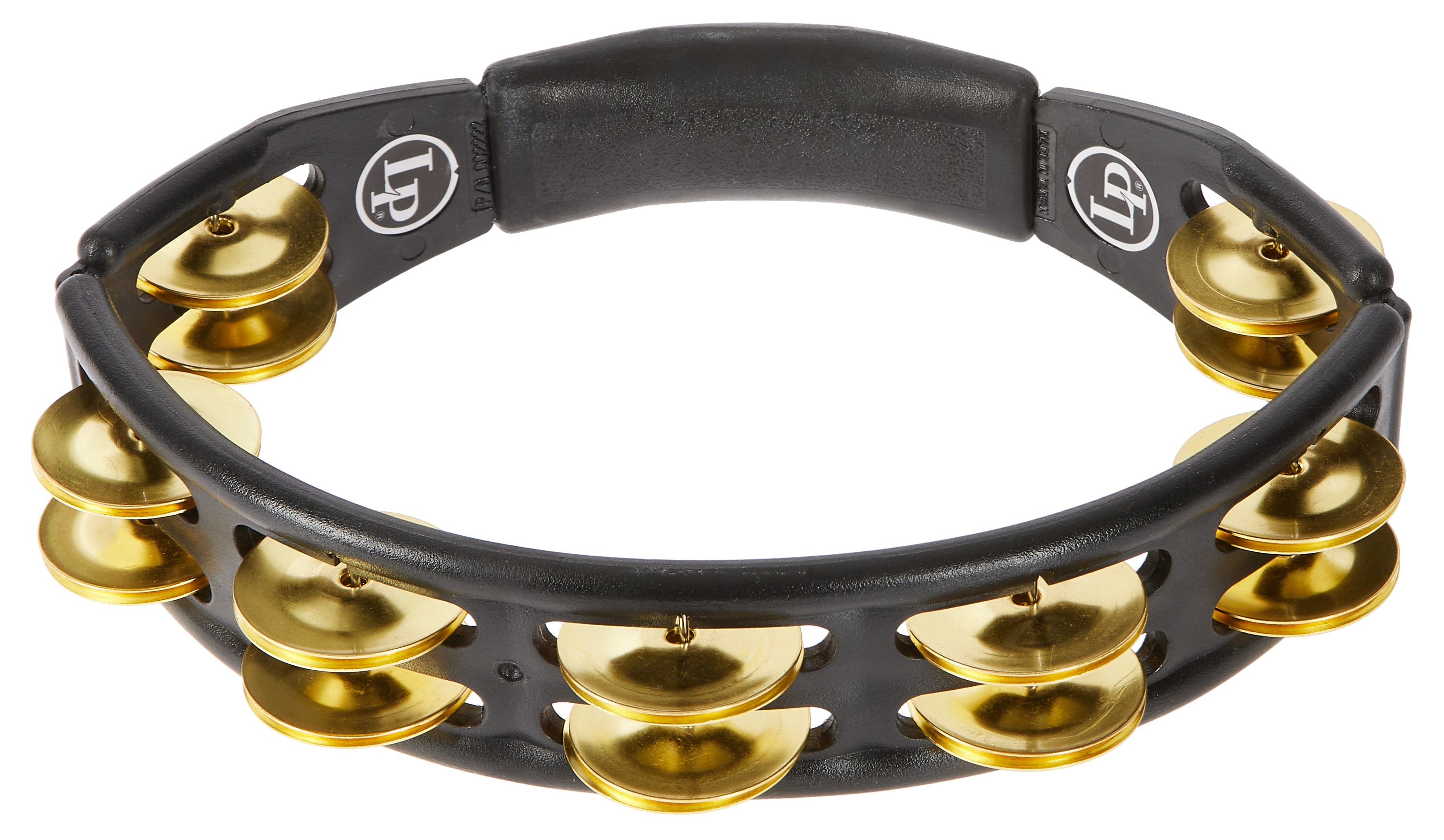 Levně Latin Percussion Cyclops Tambourine Brass Jingles Black Hand Held