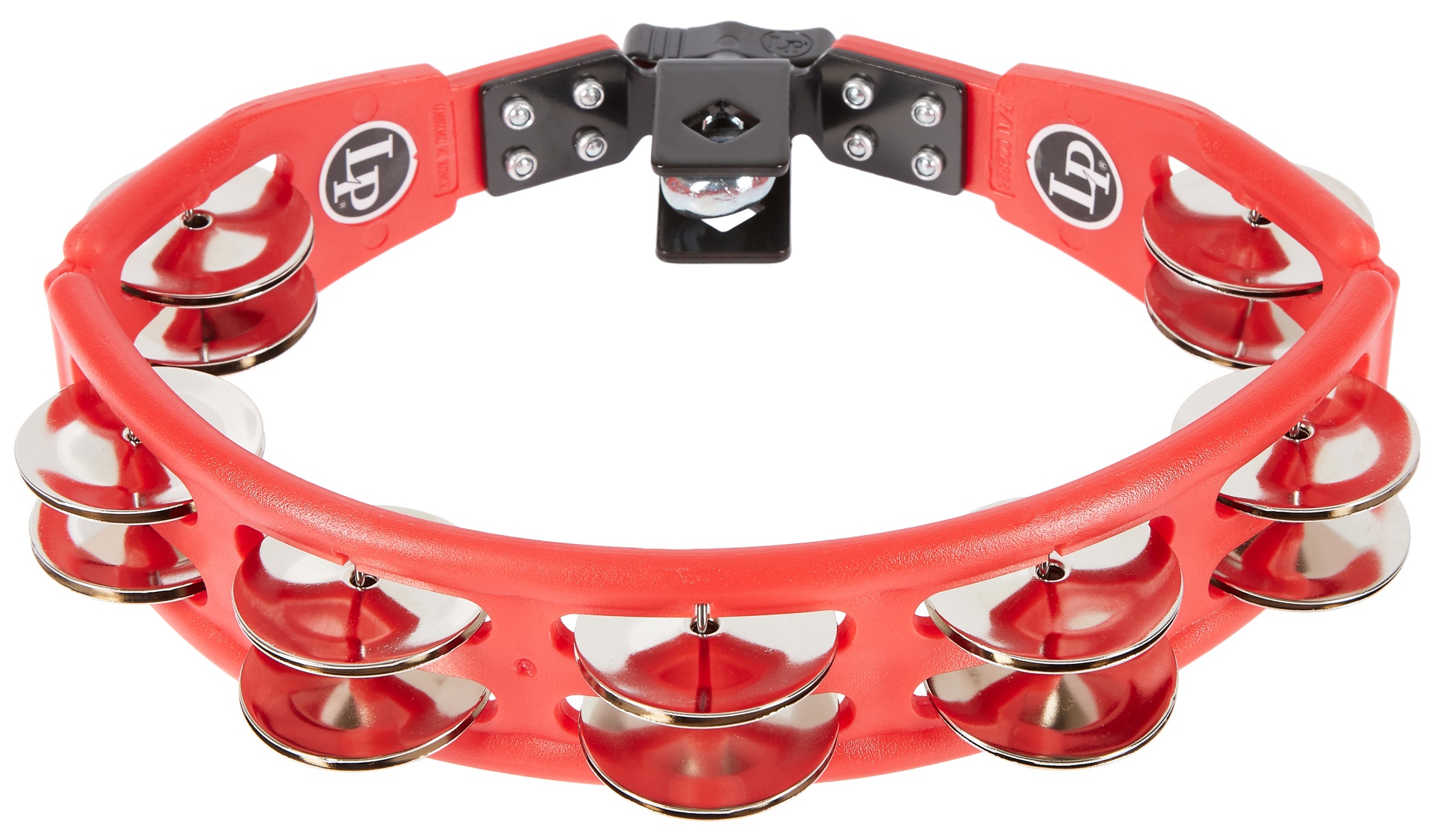 Levně Latin Percussion Cyclops Tambourine Red w Mount