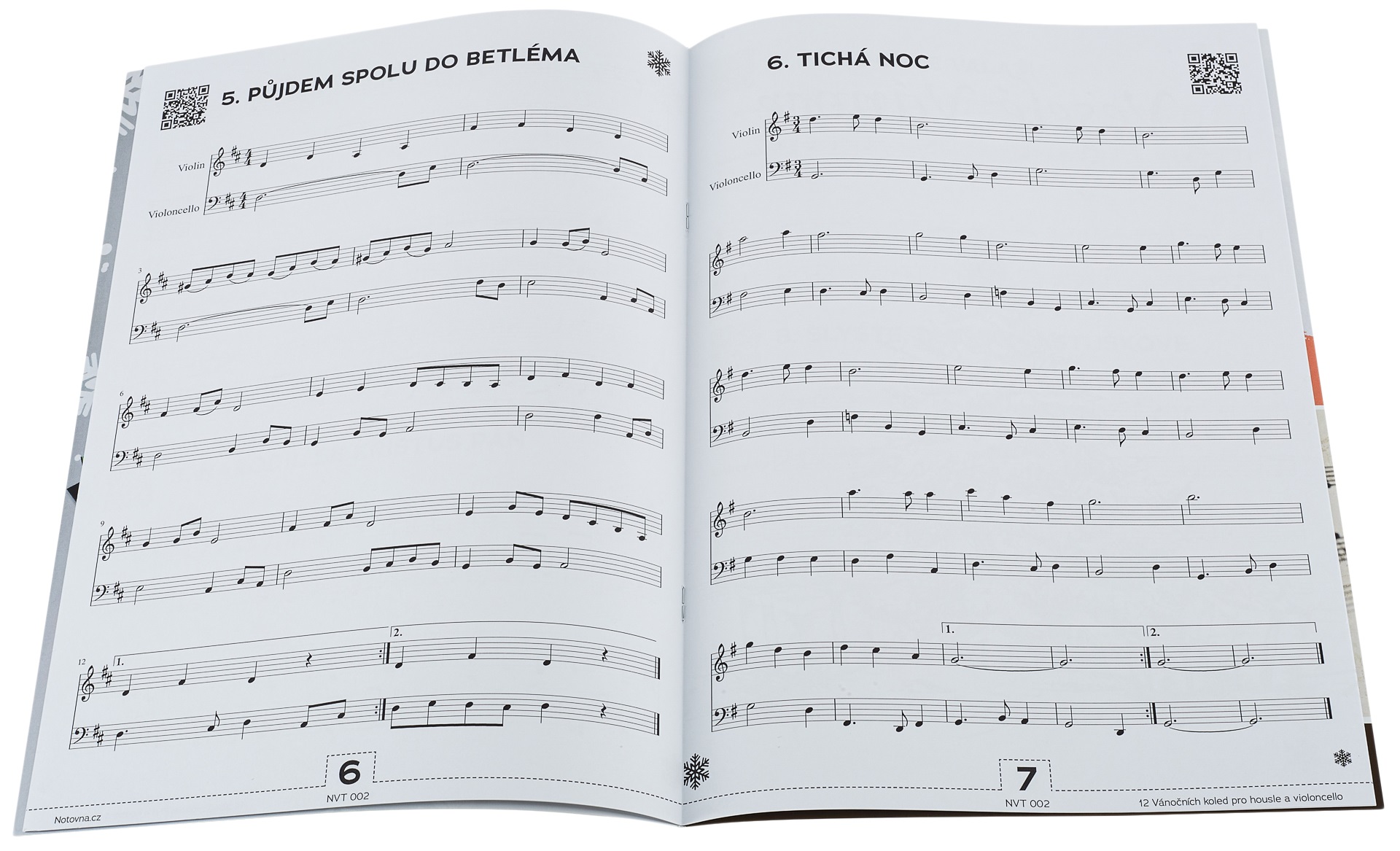 KN 12 Vánočních koled pro housle a violoncello (obrázek 4)
