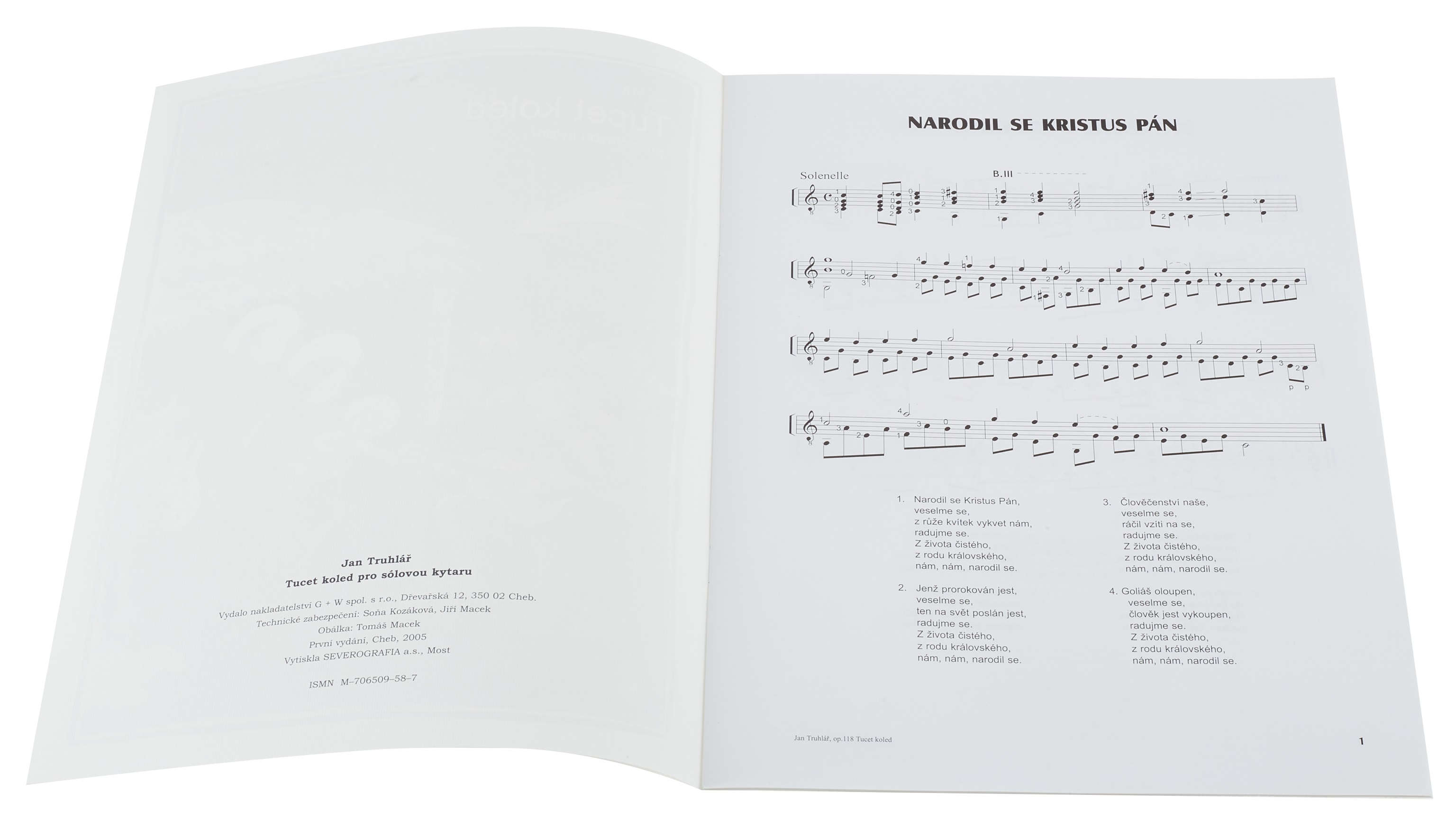 KN Tucet koled pro sólovou kytaru, op. 118 (obrázek 3)