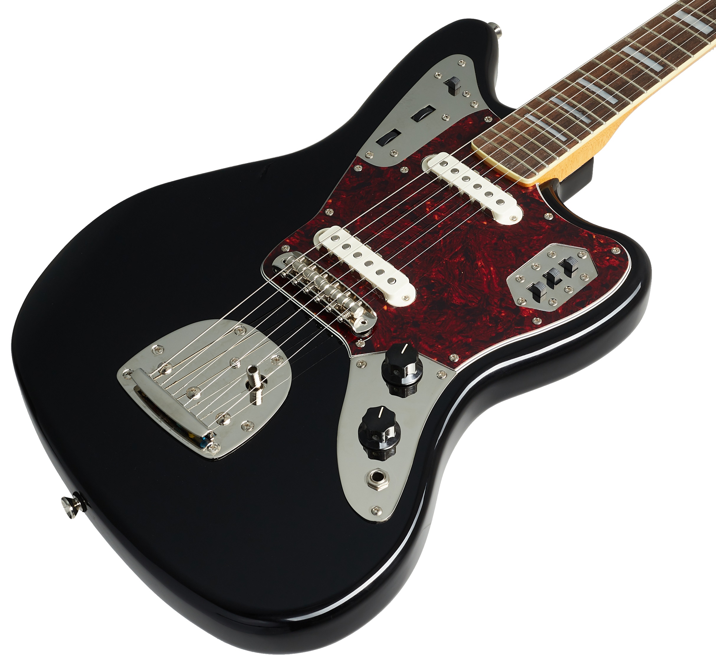 Fender Squier Classic Vibe 70s Jaguar LRL Black (obrázek 3)