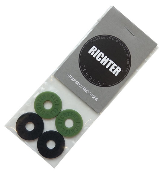 Richter Strap Securing Stops Black/Olive Green 4-Pack (obrázek 4)