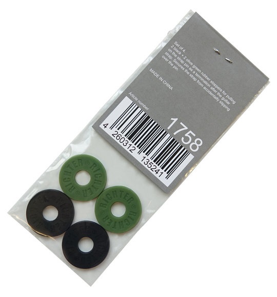 Richter Strap Securing Stops Black/Olive Green 4-Pack (obrázek 5)
