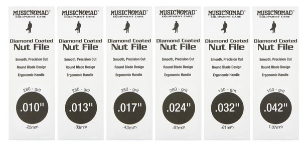 Music Nomad Electric Guitar Diamond Coated Nut File Set Super Light St (obrázek 3)