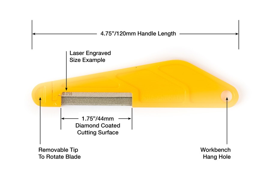 Music Nomad Electric Guitar Diamond Coated Nut File Set Light Strings (obrázek 6)