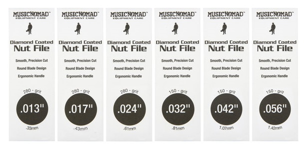 Music Nomad Acoustic Guitar Diamond Coated Nut File Set Light/Medium S (obrázek 3)