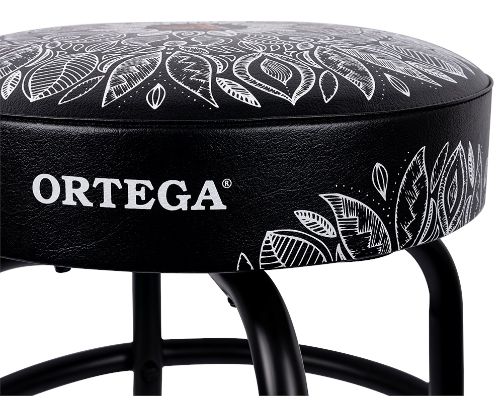 Ortega Bar Stool 24" White Kaleidoscope (obrázek 3)