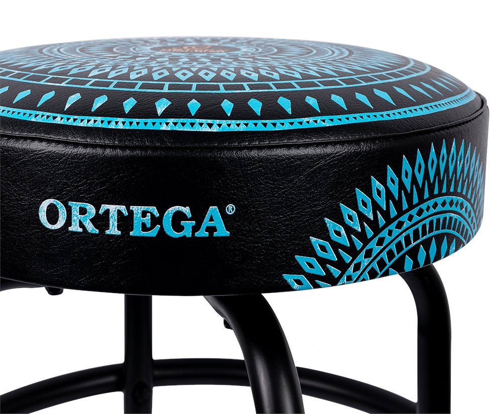 Ortega Bar Stool 24" Blue Kaleidoscope (obrázek 3)