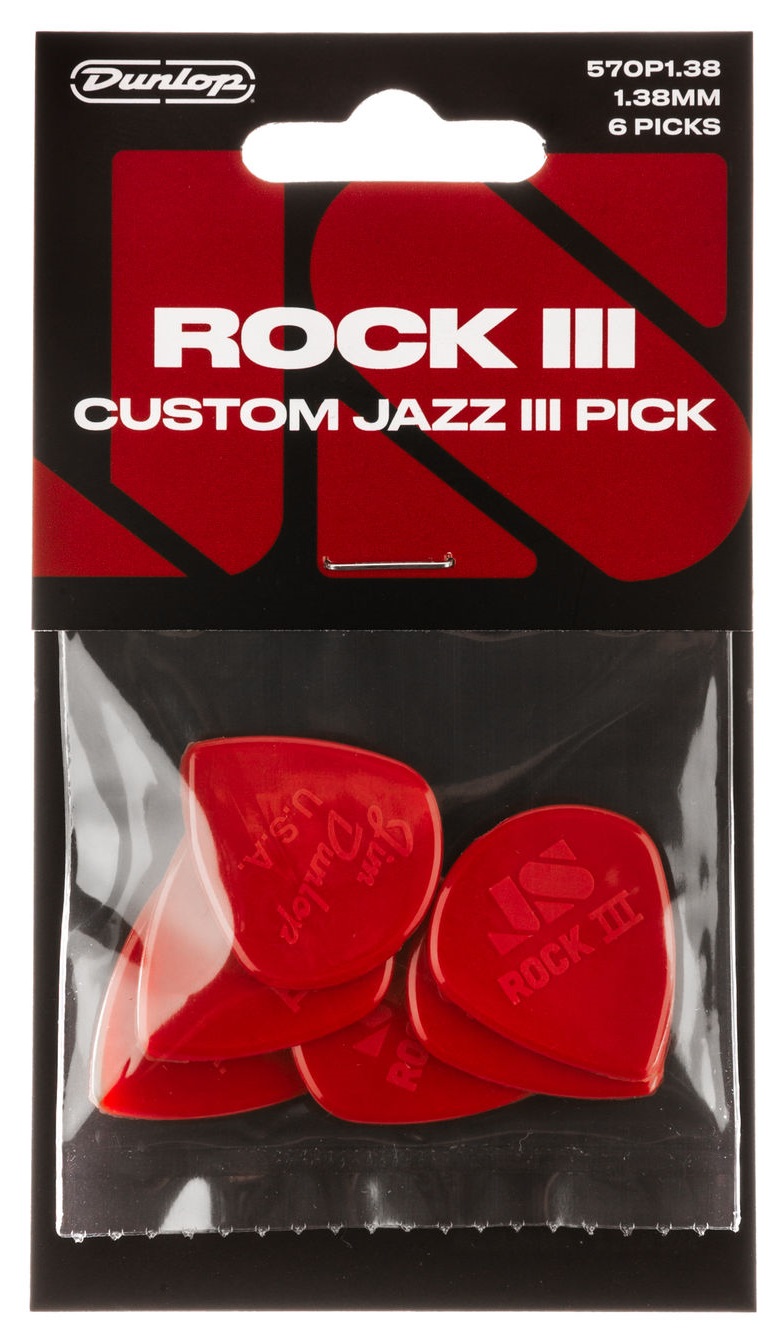 Dunlop Rock III custom Jazz III Picks 1.38 (obrázek 4)