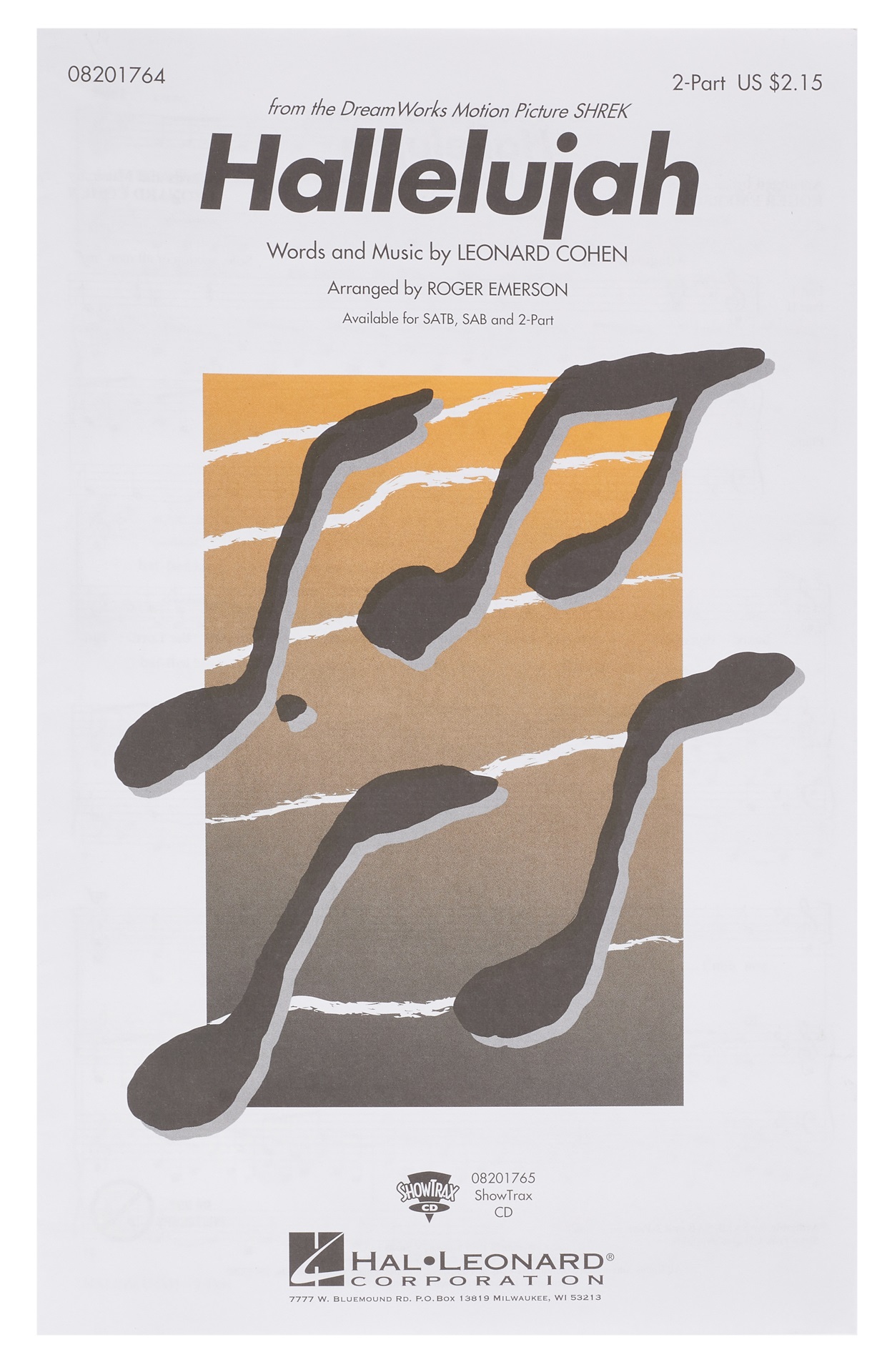 Levně MS Leonard Cohen: Hallelujah (Shrek) - 2-Part