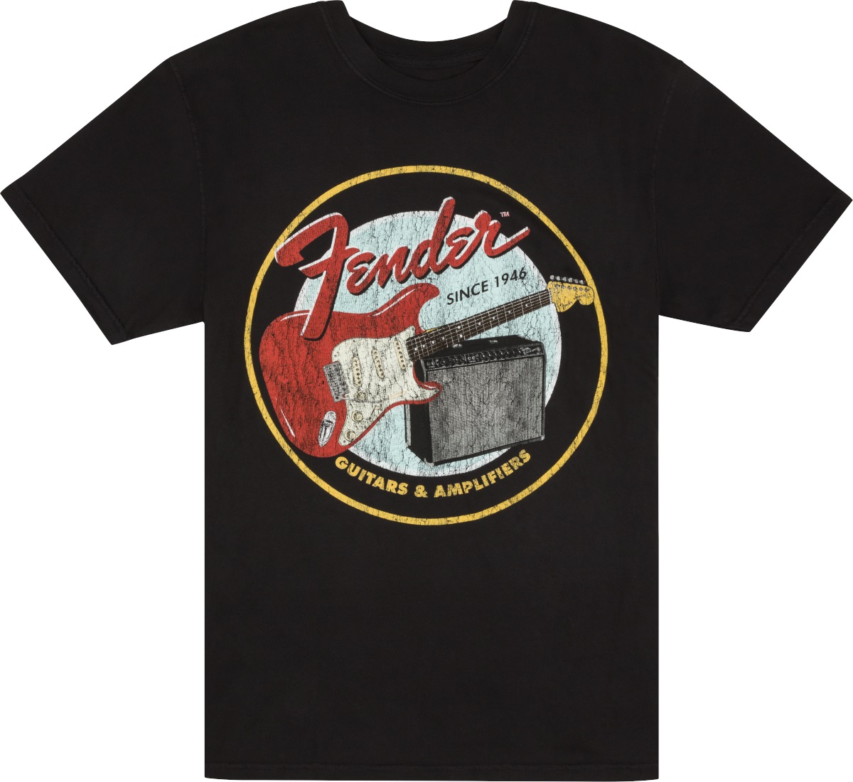 Levně Fender 1946 Guitars & Amps T-Shirt - S