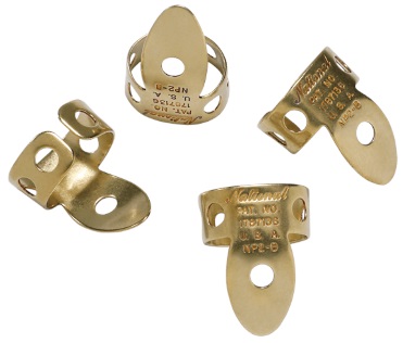 D'Addario National Brass Finger Picks - 4 pack (obrázek 3)