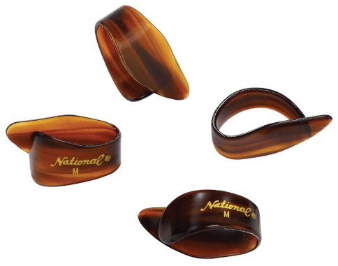 D'Addario National Celluloid Thumb Picks, Medium Tortoiseshell - 4 pac (obrázek 3)