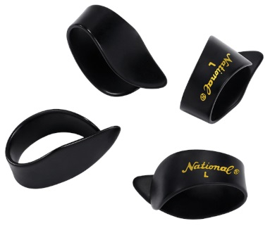 D'Addario National Celluloid Thumb Picks, Large Black - 4 pack (obrázek 3)