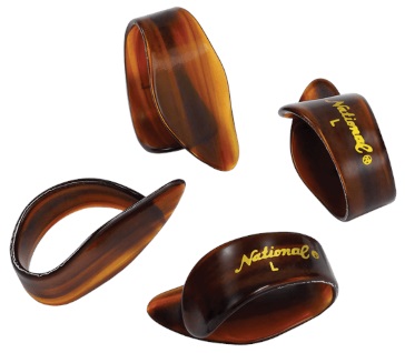 D'Addario National Celluloid Thumb Picks, Large Tortoiseshell - 4 pack (obrázek 3)
