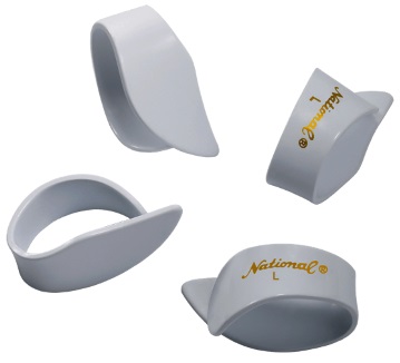 D'Addario National Celluloid Thumb Picks, Large White - 4 pack (obrázek 3)