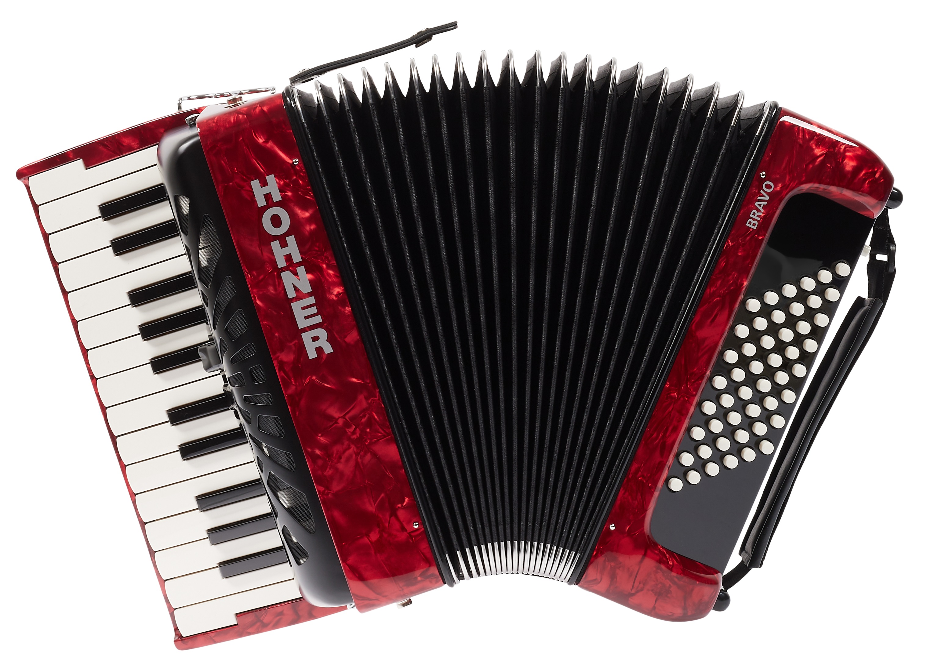 Levně Hohner Bravo II 48 red